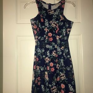 floral skater skirt dress